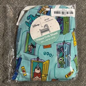 Disney Little Sleepies Monsters Inc Fitted Crib Sheet